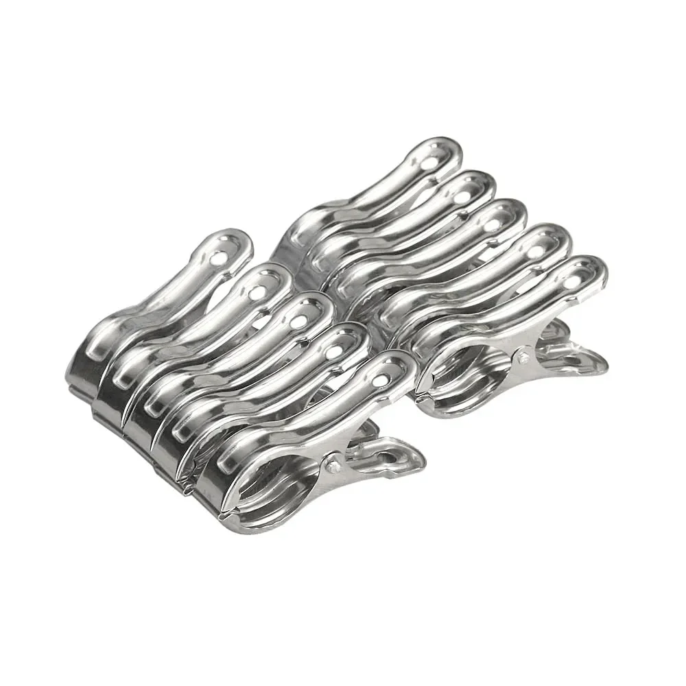 S111c35c72a384901ad0d02a037dd7403z-2.webp 10PCS Stainless Steel Beach Towel Clips Keep Your Towel Secure Windproof Utility Clothespins for Outfit