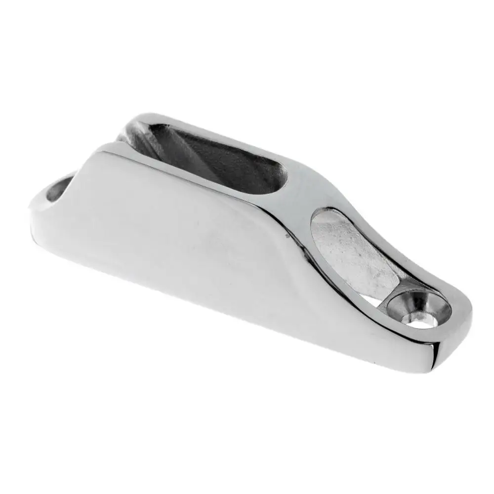 He7f07e0b3a6d43f88d4820de3b686b5cD-1.webp 2 Pcs Marine Grade 316 Stainless Steel 18mm*82mm Boat Yacht Rope Clam Cleat Replace For Rope 6mm