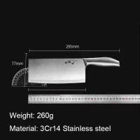3Cr13 Stainless Steel Chopping Kitchen Knife Chinese Chop Bone Butcher Knife Seamless Welding Stainless Steel Cleaver Cook Tools