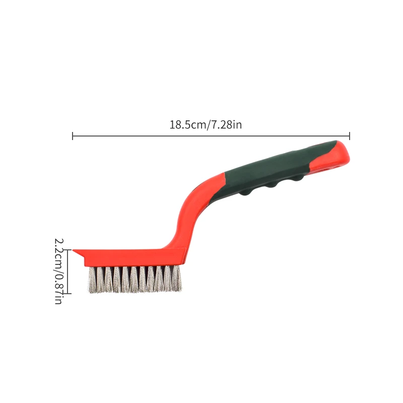 S5ff584de92cc4b7ea4d4d458331c37e78-1.webp Leta Stainless Steel Industrial Wire Brush 7-inch Cleaning, Rust Removal, and Staining Brush