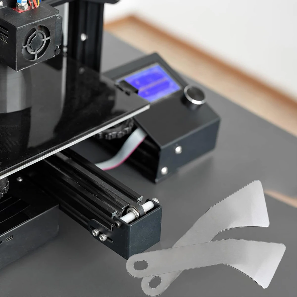 Sacf22860a9f344878a396086f7bc2e534-1.webp Stainless Steel Scraper Set Ultra Sharp Scrapers Remove Residue from Steel Aluminum and More Ends Offer Extra Leverage