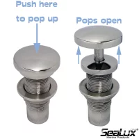 Sealux Marine Grade Stainless Steel 316 Pop-up Retractable Fender Cleat for Marine Boat Yacht Accessory