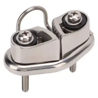 Classy-316 Stainless Steel Boat Cam Cleat With Wire Leading Ring, Mirror Polished Sailboat Cleat For 10Mm Rope