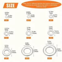 360/580pcs 304 Stainless Steel Flat Washers Set, Perfect For Home Decor, Factory Repair, Kitchens, Shops & More 360/580pcs 304 Stainless Steel Flat Washers Set, Perfect For Home Decor, Factory Repair, Kitchens, Shops & More