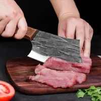 Cleaver Knife Slicing Fish Meat Vegetables Boning Butcher Knife Stainless Steel Wooden Handle Kitchen Knives Chef Cooking Knifes
