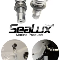 Sealux Marine Grade Stainless Steel 316 Pop-up Retractable Fender Cleat for Marine Boat Yacht Accessory