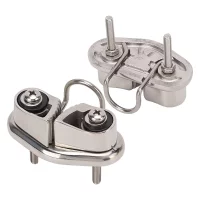 Classy-316 Stainless Steel Boat Cam Cleat With Wire Leading Ring, Mirror Polished Sailboat Cleat For 10Mm Rope Classy-316 Stainless Steel Boat Cam Cleat With Wire Leading Ring, Mirror Polished Sailboat Cleat For 10Mm Rope