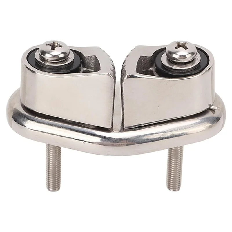 S4e6478bb083b4968ba3eaf033f607d1e9-1.webp Classy-316 Stainless Steel Boat Cam Cleat With Wire Leading Ring, Mirror Polished Sailboat Cleat For 10Mm Rope