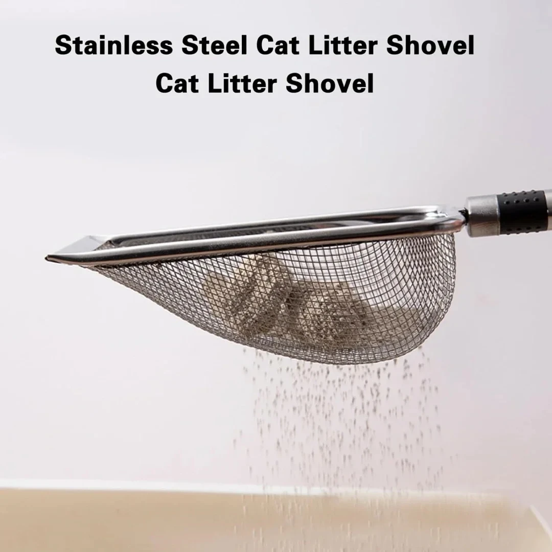 S0d790f881ed24deca56e9536b65c86801-1.webp Stainless Steel Cat Litter Scoop – Durable, Easy Clean, Ergonomic Handle, Rust-Resistant, Ideal for Quick Waste Removal