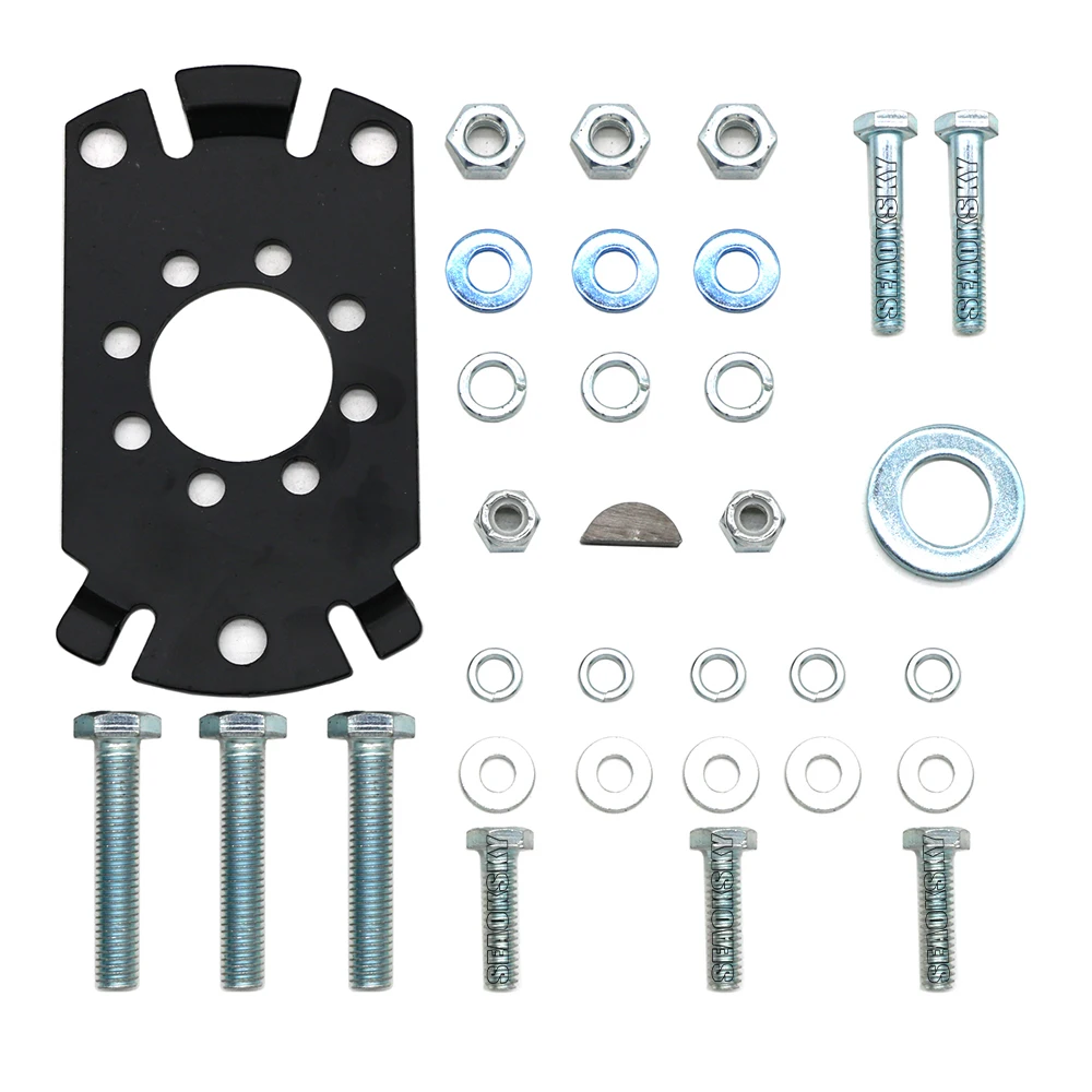 H59168f29bcd74f47b355c97e9fc48d07Q-1.webp Outboard Boat Steering System Outboard Single Turbine Rotating W/ Marine Steering Wheel Cable 12FT