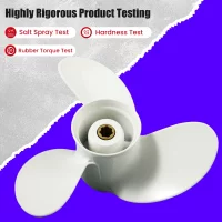 Outboard Propeller For Yamaha 6HP 7HP 8HP 8 1/2x8 1/2 Boat Motor 7 Spline Aluminum Alloy Screw Ship Marine Engine 3 Blade