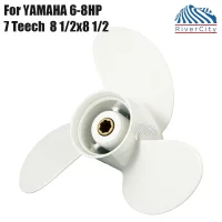 Outboard Propeller For Yamaha 6HP 7HP 8HP 8 1/2x8 1/2 Boat Motor 7 Spline Aluminum Alloy Screw Ship Marine Engine 3 Blade