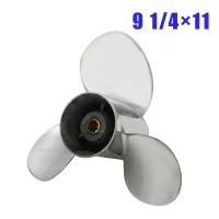 Boat Motor Stainless Steel Propeller 9 1/4X11-J for Yamaha 9.9Hp 15Hp Outboard Engine 63V-45943 63V-45943-10-00 63V-45943-00
