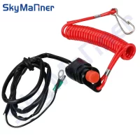 6E9-82575-09 66T-82575 Kill Stop Switch Safety Tether Lanyard For Yamaha Tohatsu Parsun Honda Outboard Engine Parts