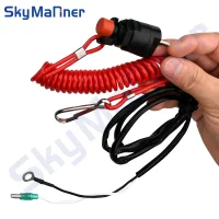 6E9-82575-09 66T-82575 Kill Stop Switch Safety Tether Lanyard For Yamaha Tohatsu Parsun Honda Outboard Engine Parts