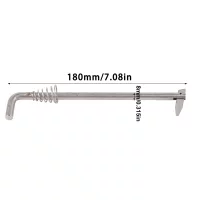 Tilt Thrust Rod with Spring 350‑62121‑2 Replacement for Tohatsu 9.8‑18HP Outboard Motor Tilt Thrust Rod with Spring 350‑62121‑2 Replacement for Tohatsu 9.8‑18HP Outboard Motor