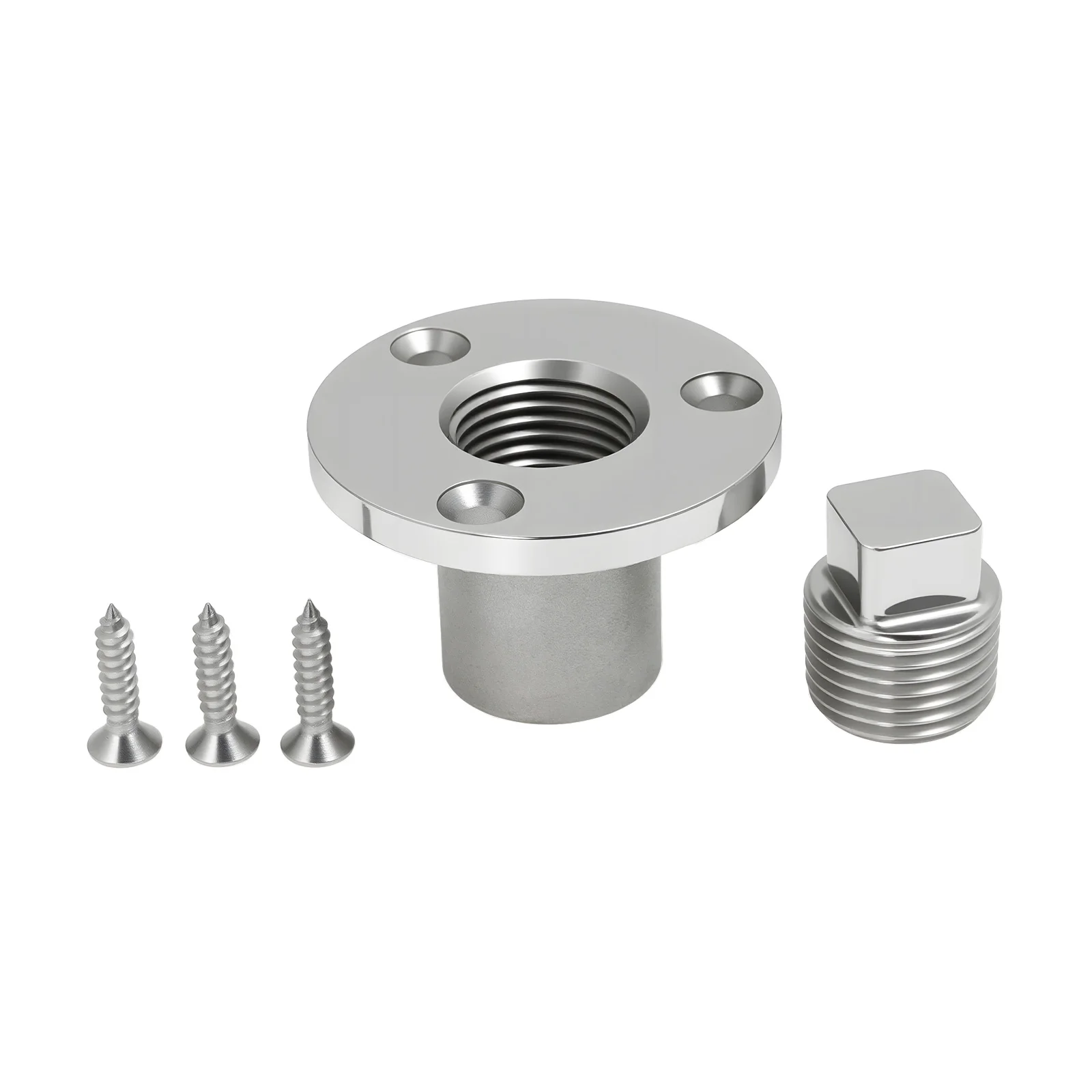 Sda89eaa2311c4f7c8573dd11ce590433I-5.webp 1pc Boat Drain Plug for Marine Boat Hardware Drain Plug Boat Yacht 316 Stainless Steel Rust-Resistant Drain Plug 1inch